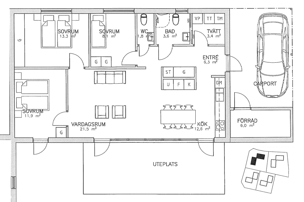 3 rum och kök, 74 m², Hörneledsvägen 32 A, OSBY